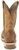 Back view of Double H Boot Mens 11" Oak ICE Roper